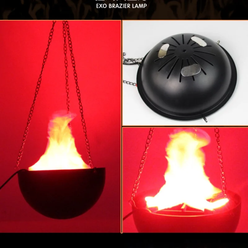 3D Fake Flame Lamp Simulation  - Head Racket Boom review and price